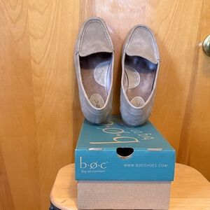 b.o.c. Women’s taupe suede Slip-On Loafers